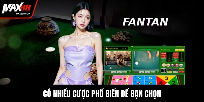 Có nhiều cược phổ biến để bạn chọn